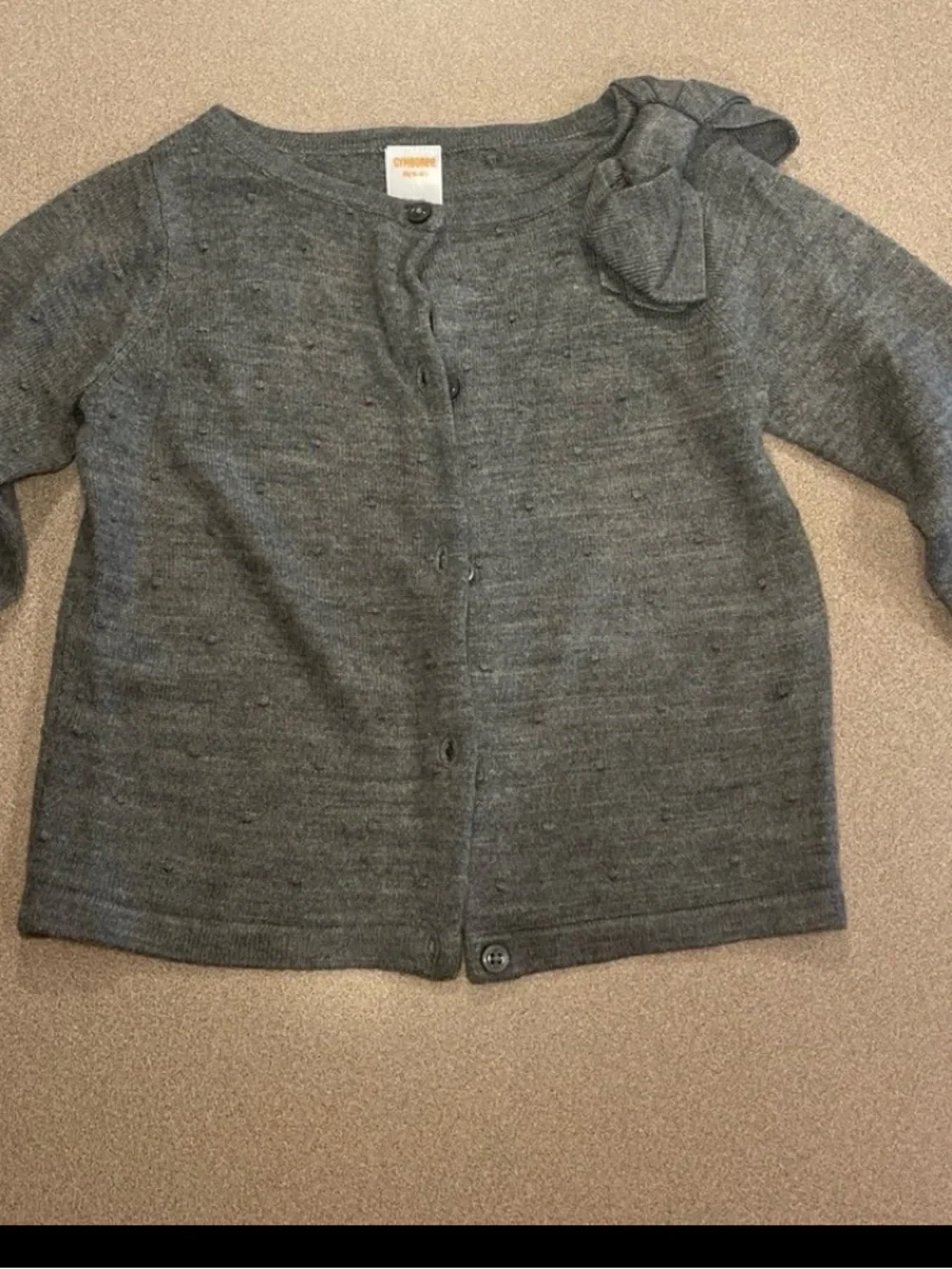 Gymboree Gray Knit Sweater Cardigan - 5/6